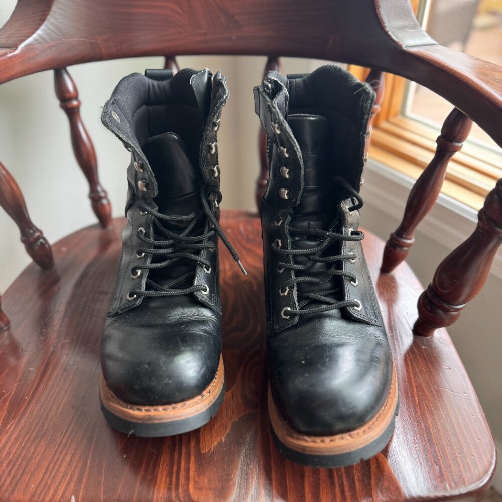 Bates Tactical Talimena Logger Black Leather Men’s  9"  Boots Riding  Size 13 - Picture 3 of 4